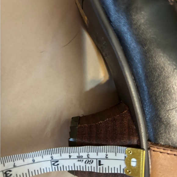 L'ATISTE Black and Brown Ankle Boots with Metallic Embellishments - Picture 4 of 5